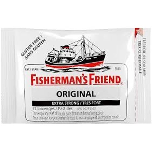 NEW FISHERMANS FRIEND ORIGINAL LOZENGES 8 X 22CT