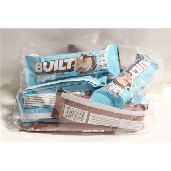 REPACKED 13 X 40G BUILT PUFF PROTEIN BARS VARIETY