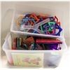 MAGNETIC BUILDING BLOCKS 2 PLASTIC CONTAINERS