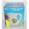 Image 1 : CERAMIC PITCHET VINEYARD, LED CANDLE, 4 NEW