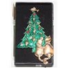 Image 1 : XMAS CAT TREE, BROOCH,3.07”X1.85”