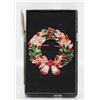 Image 1 : XMAS WREATH BROOCH,1.73”X1.69”
