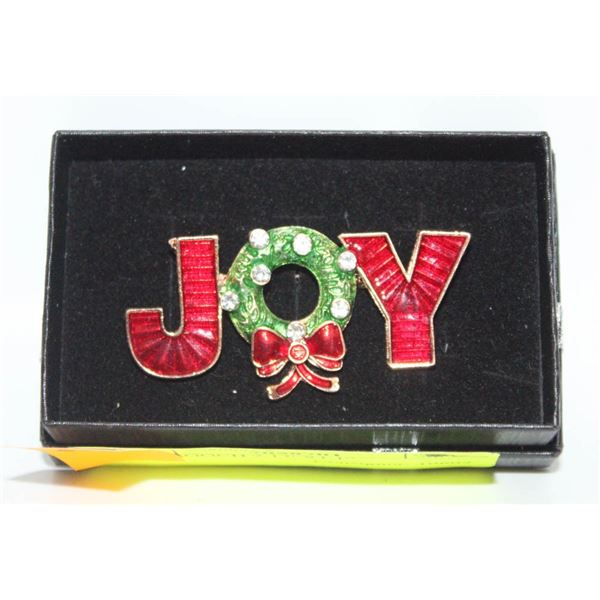 JOY BROOCH 2.17”X1.1”