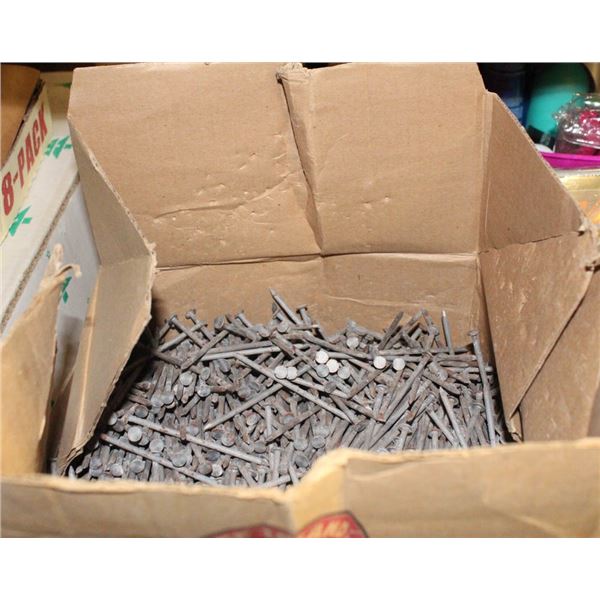 LOT OF BOXED NAILS AND SCREWS