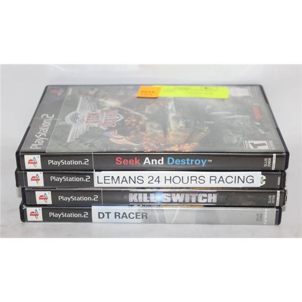 LOT OF 4 SONY PS2 PLAYSTATION 2 VIDEO GAMES