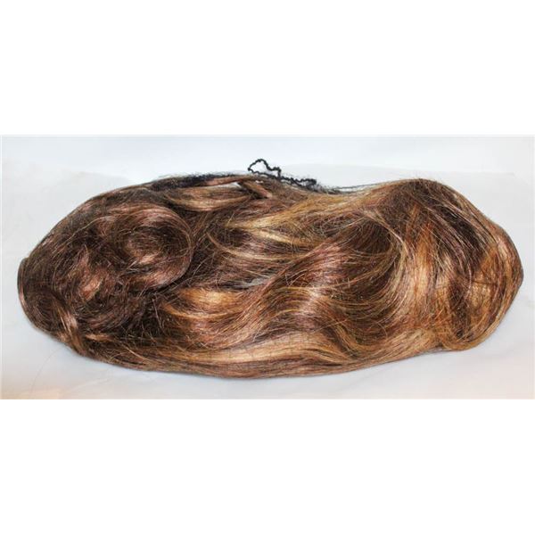 100% HUMAN HAIR SOFT CURL 18" UNBRANDED WIG