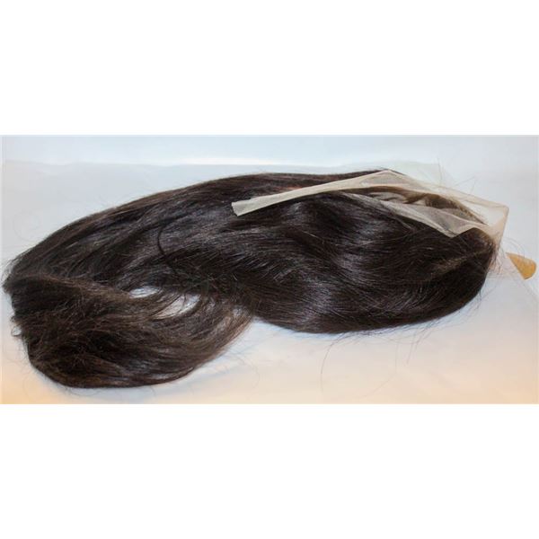 100% HUMANHAIR STRAIGHT 18" UNBRANDED WIG COLOR #2