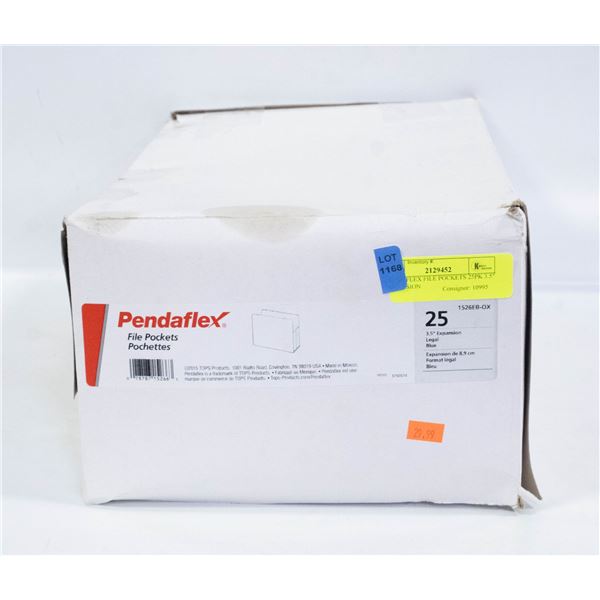 PENDAFLEX FILE POCKETS 25PK 3.5" EXPANSION