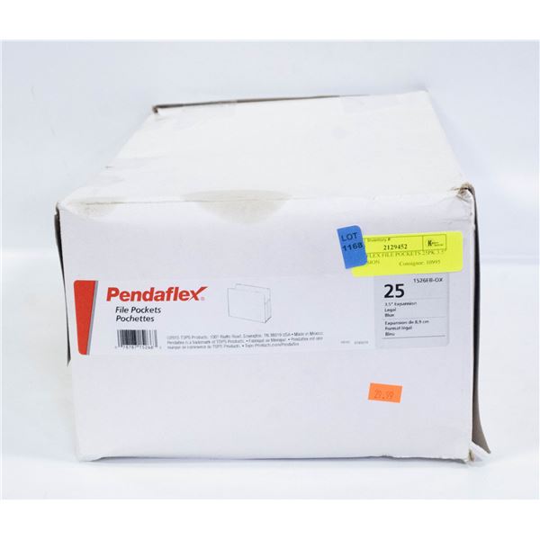 PENDAFLEX FILE POCKETS 25PK 3.5" EXPANSION