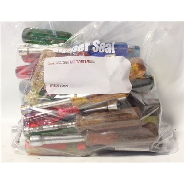 ASSORTED LOT OF VARIOUS NUT DRIVERS