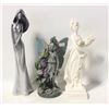 Image 1 : 3 CERAMIC STATUES OF WOMEN