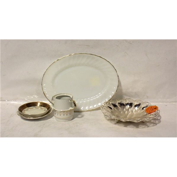 ESTATE ANCHOR HOCKING FIRE KING MILK GLASS SERVING