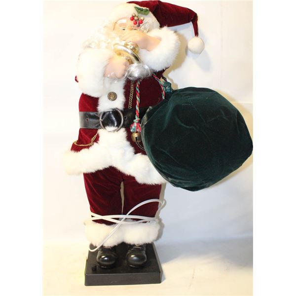 30" DELUXE ANIMATED SANTA WITH LIGHT AND