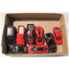Image 1 : DIECAST CARS & TRUCKS, RED & BLACK,