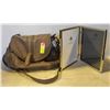 Image 2 : BROWN CROSS BODY USED BAG + 8"X10" PHOTO FRAME