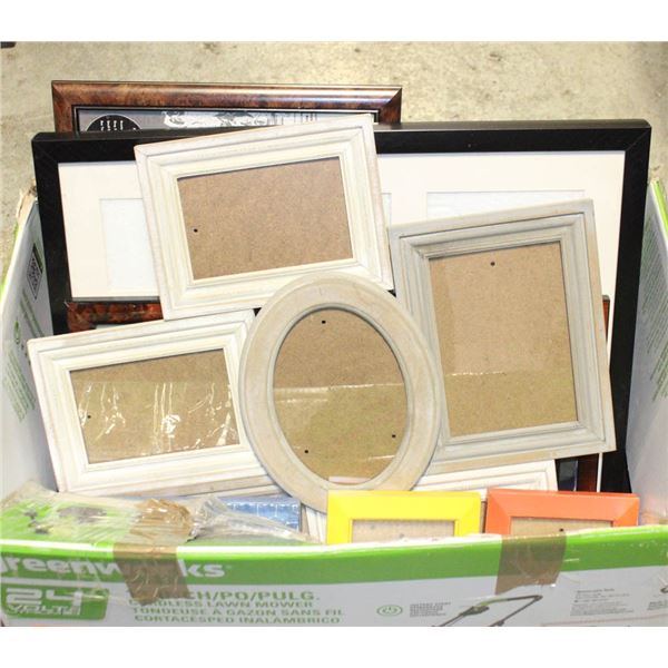 18 MISC PICTURE FRAMES