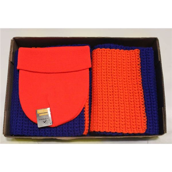 NEW ORANGE TOUQUE & NEW KNITTED