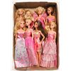 Image 1 : 8 BARBIE DOLLS PINK LOT