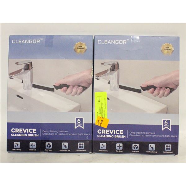 12 PACK CLEANOR CREVICE CLEANING BRUSH