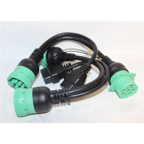2 PACK SPLITTER Y CABLE GREEN TYPE 2 J1939 MALE TO