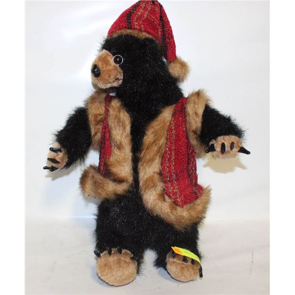 CHRISTMAS BEAR STUFFIE WITH CLAWS