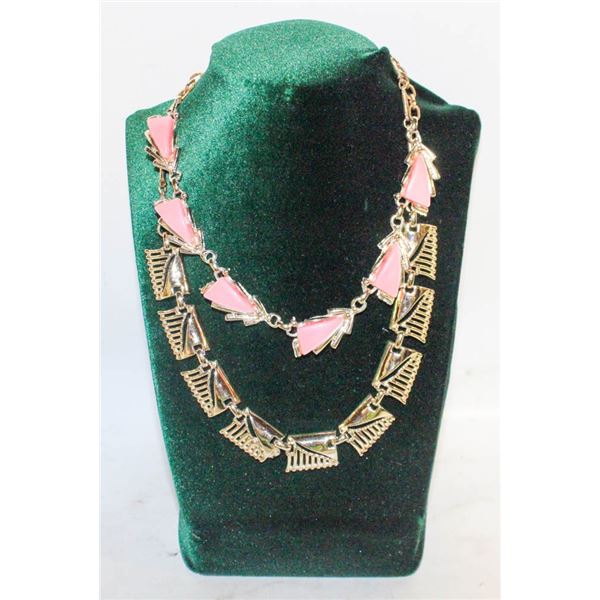 1950'S SIGNED CORO PEGASUS GOLD TONE NECKLACE