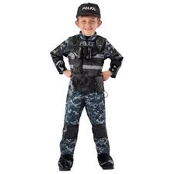 NEW ADVENTURE FACTORY POLICE KIDS POLICE COSTUME