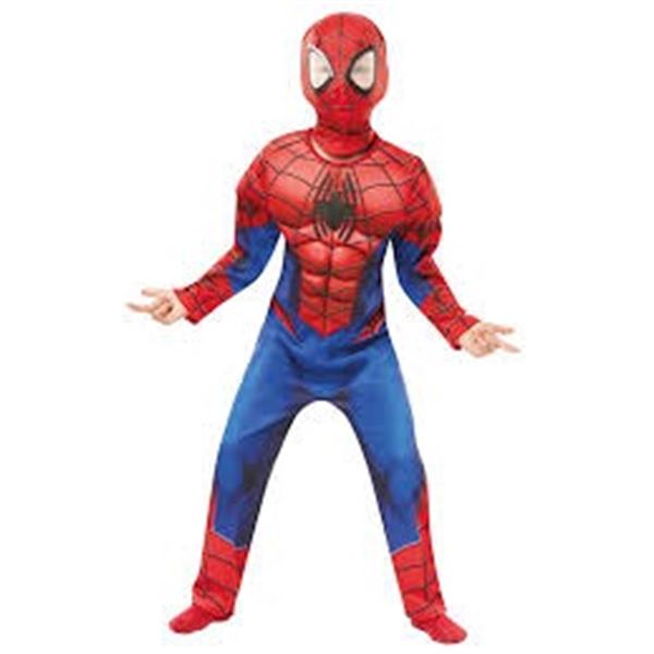 NEW MARVEL SPIDERMAN DELUXE COSTUME CHILD 5-6