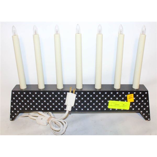 ELECTRIC CANDLES 18"X12" HIGH