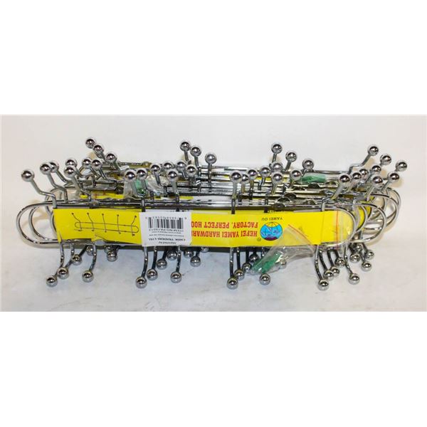 NEW - WALL MOUNTED HOOKS - 10 SETS