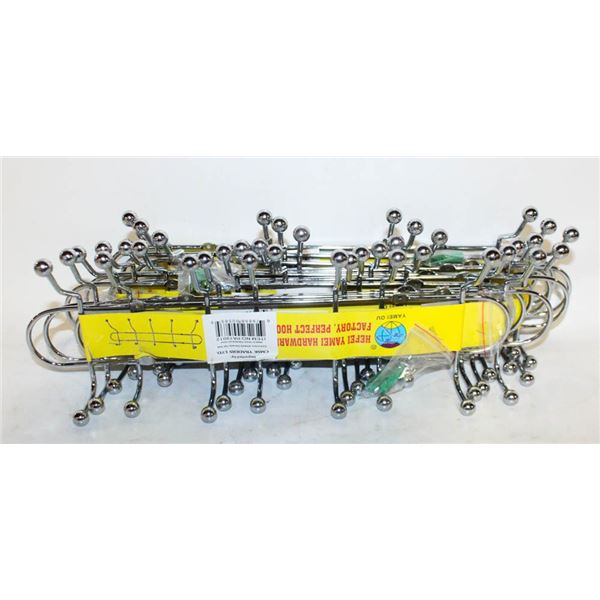 NEW - WALL MOUNTED HOOKS - 10 SETS