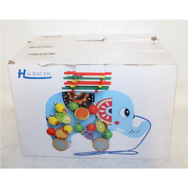 NEW - 3 BOXES TODLER WOODEN PULL