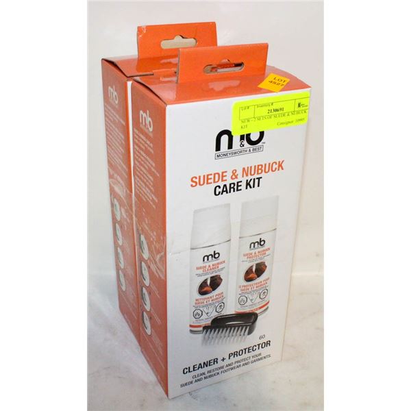 NEW - 2 SETS OF SUEDE & NUBUCK KIT