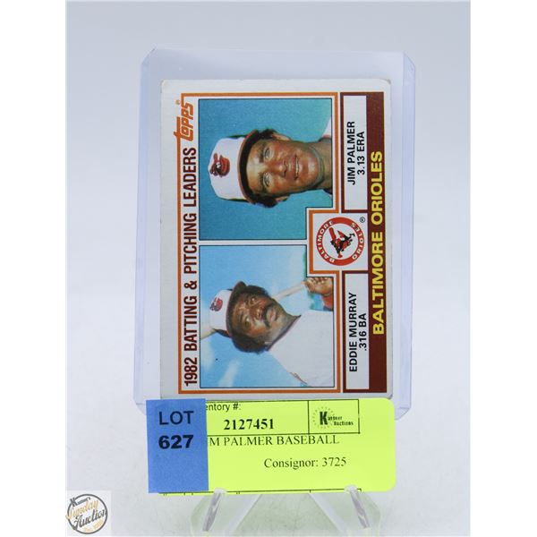 1983 OPC JIM PALMER BASEBALL CARD