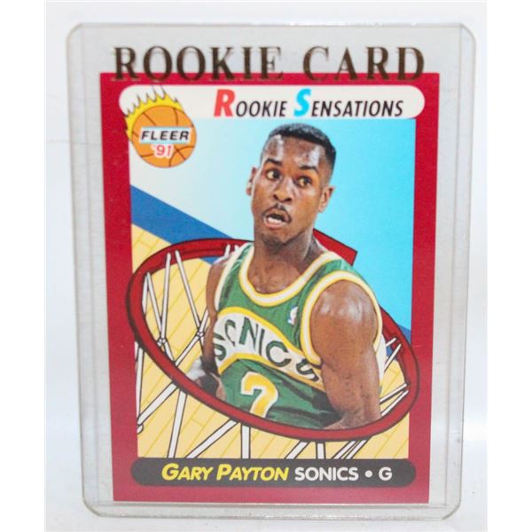 GARY PAYTON SONICS ROOKIE 9 OF 10 FLEER