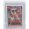 JOSE CONSECO ALL STAR 390 BASEBALL CARD