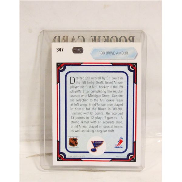 ROD BRIND' AMOUR ROOKIE CARD