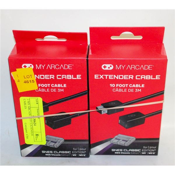 2 MY ARCADE 10 FT EXTENDER CABLES