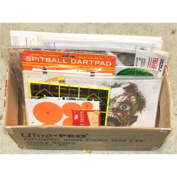 BOX OF MISC SHOOTING TARGETS