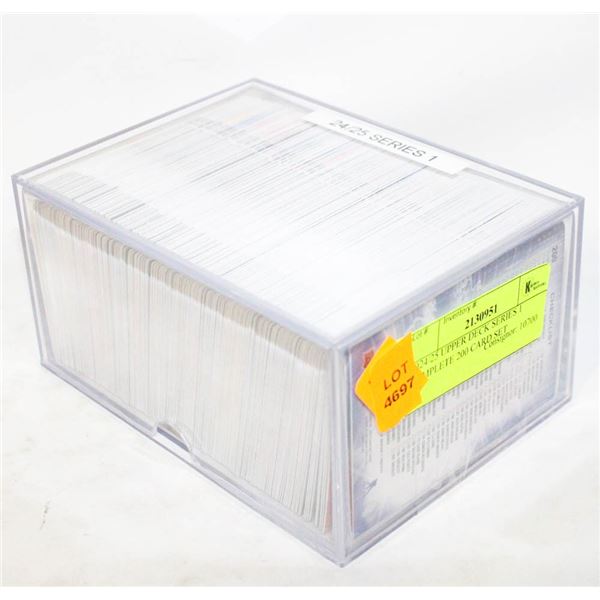 2024/25 UPPER DECK SERIES 1 COMPLETE 200 CARD SET