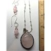 Image 1 : 20)  SET OF NATURAL PINK QUARTZ DROP