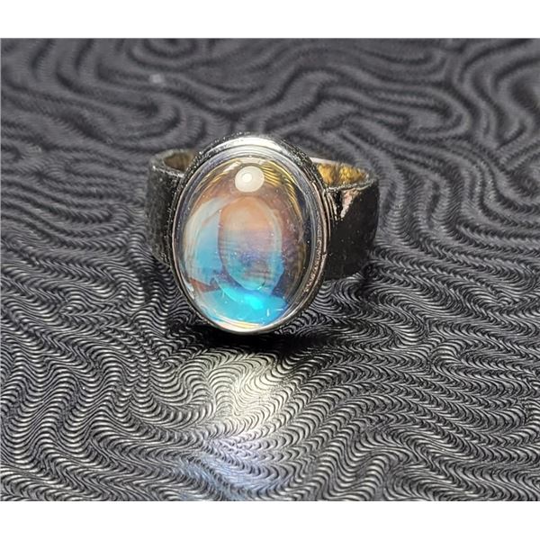 29)  BEZEL SET OVAL NATURAL ROCK CRYSTAL