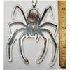 Image 1 : 26)  LUCITE SPIDER PENDANT ON 18" CHAIN.