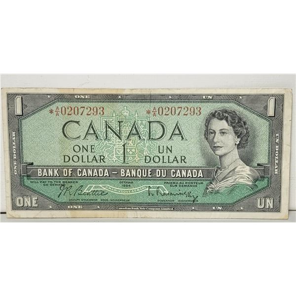 2)  CANADIAN 1954 $1.00 REPLACEMENT