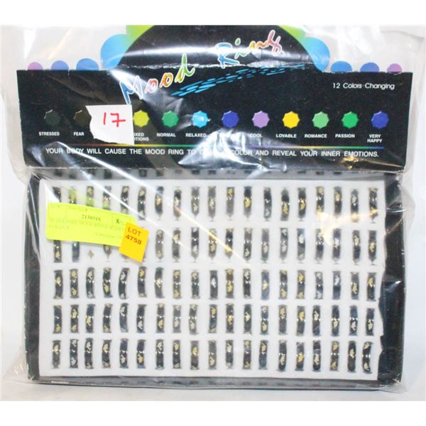 95 DOLPHIN MOOD RINGS WITH 12 COLOUR