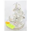 Image 1 : NEW CRYSTAL SANTA CANDLE HOLDER STAND WITH