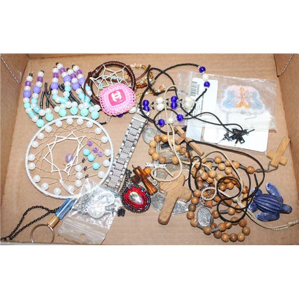 INDIGENOUS ITEMS/ROSARIES/CHAINS ETC