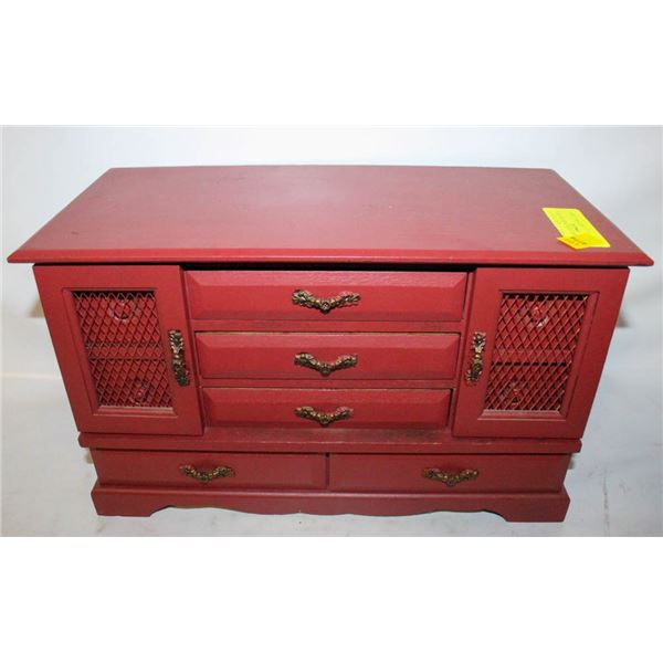 VINTAGE 9 DRAWER LARGE JEWLERY BOX