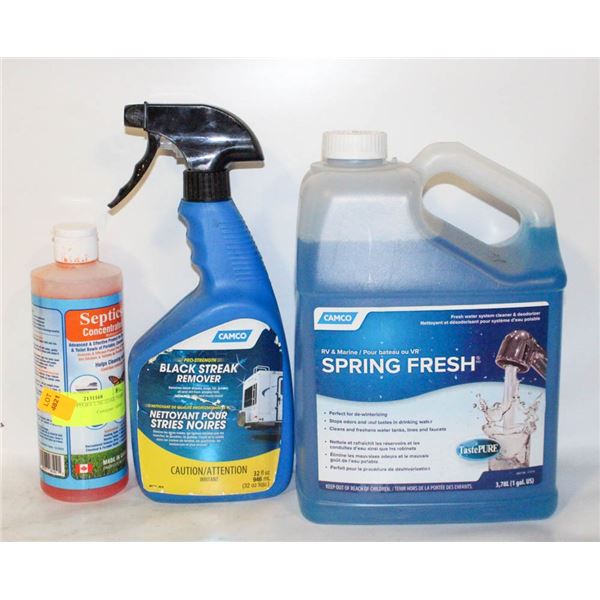 3PK RV SUPPLIES 3.78L/321ML/500ML