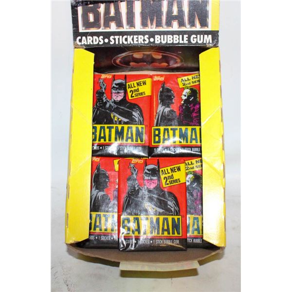 BATMAN WAX PACK CARDS IN DEALER BOX